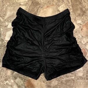 SHEIN Black Women's Faux Leather Shorts